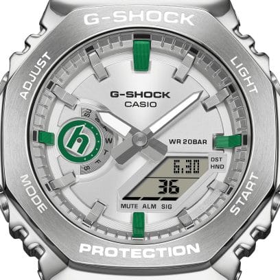 GM-2110HDN-8A โลโก้ Hidden ที่หน้าปัดย่อยตำแหน่ง 9 นาฬิกา