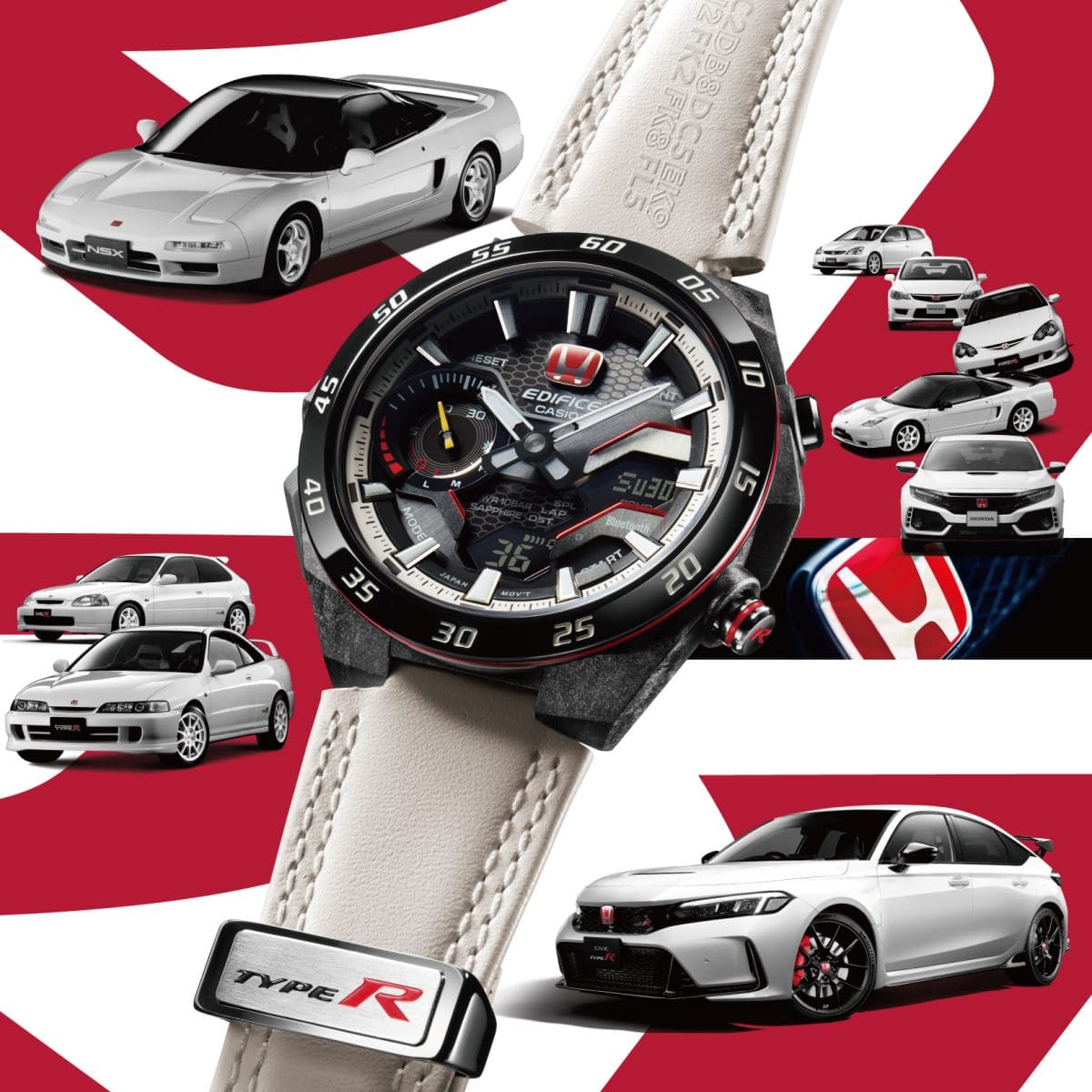 CASIO EDIFICE Honda TYPE R コラボ 腕時計 ECB-2200HTR-1A | EDIFICE EDIFICE WINDFLOW | CASIO TURKEY