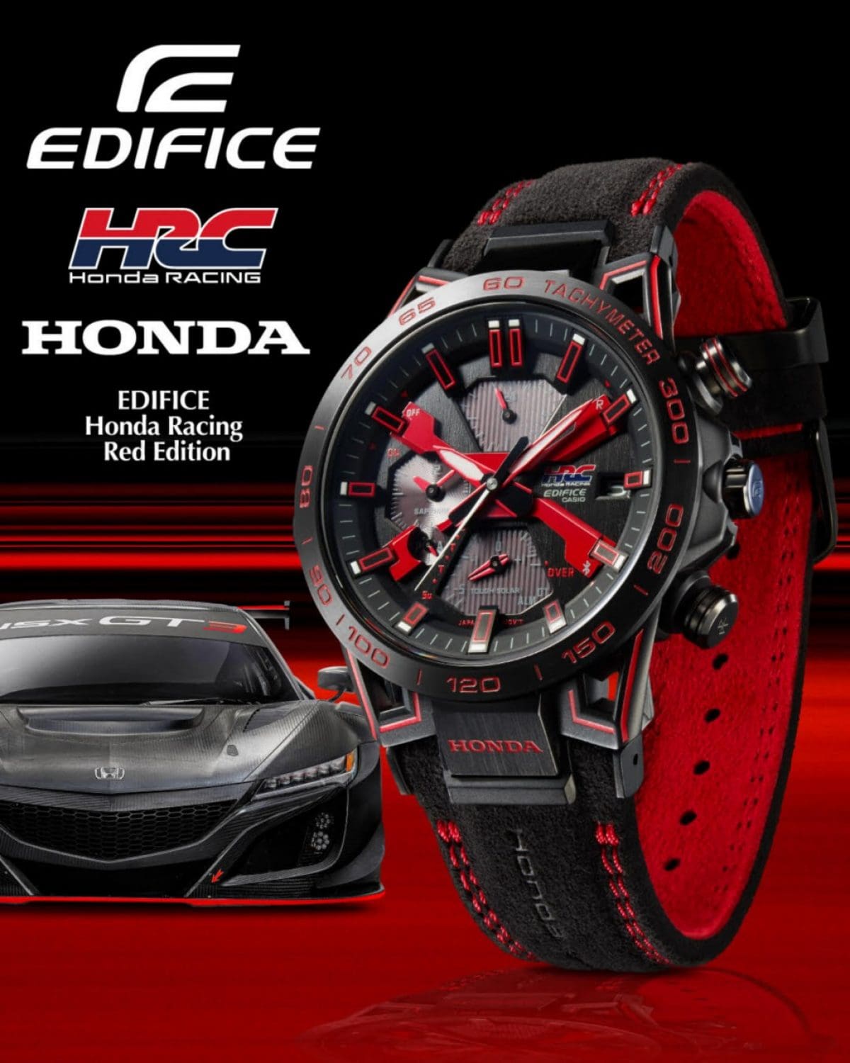 【新品未使用】CASIO EDIFICE Honda TYPE R エディション Casio Edifice Honda Type R Watch Review - ECB2200HTR1A