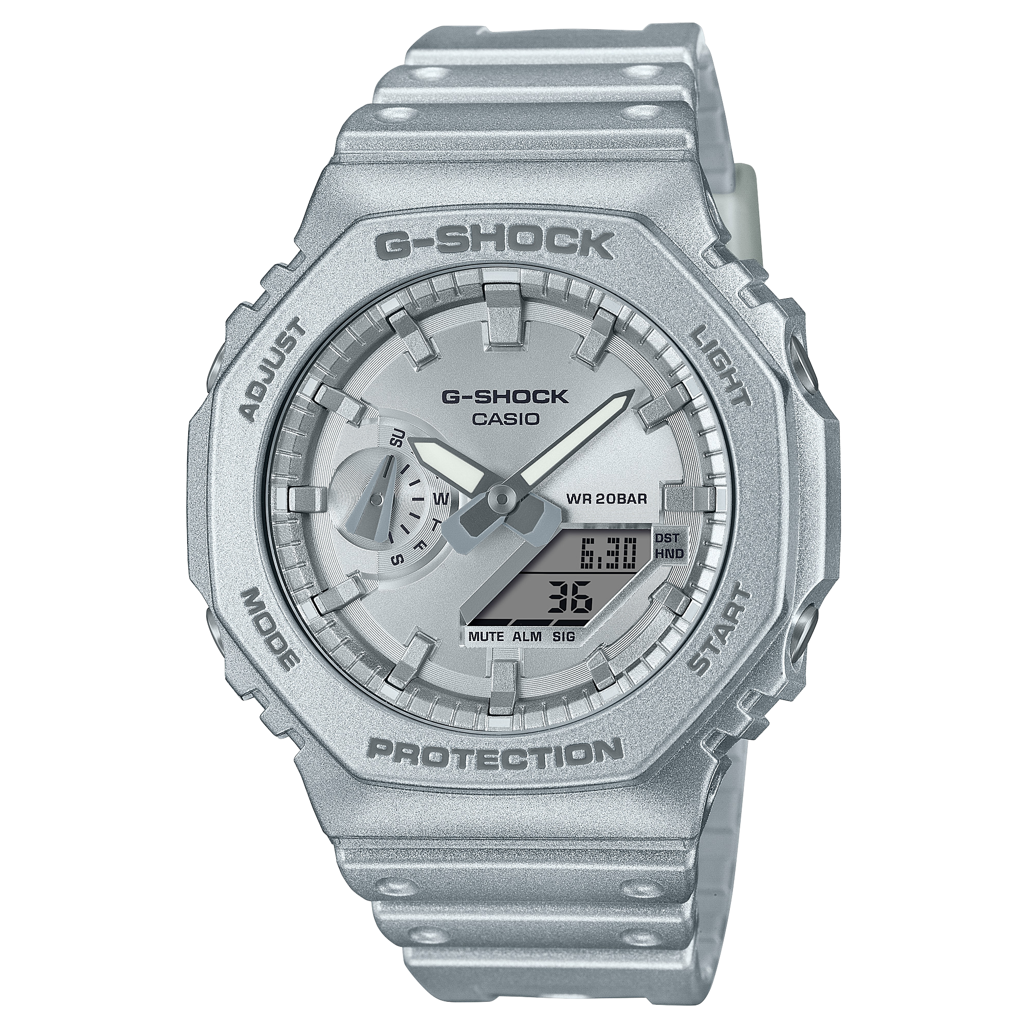 G-SHOCK GA-2100FF シルバー GA-2100FF-8A | G-SHOCK ANALOG-DİJİTAL 2100 Serisi | CASIO TURKEY