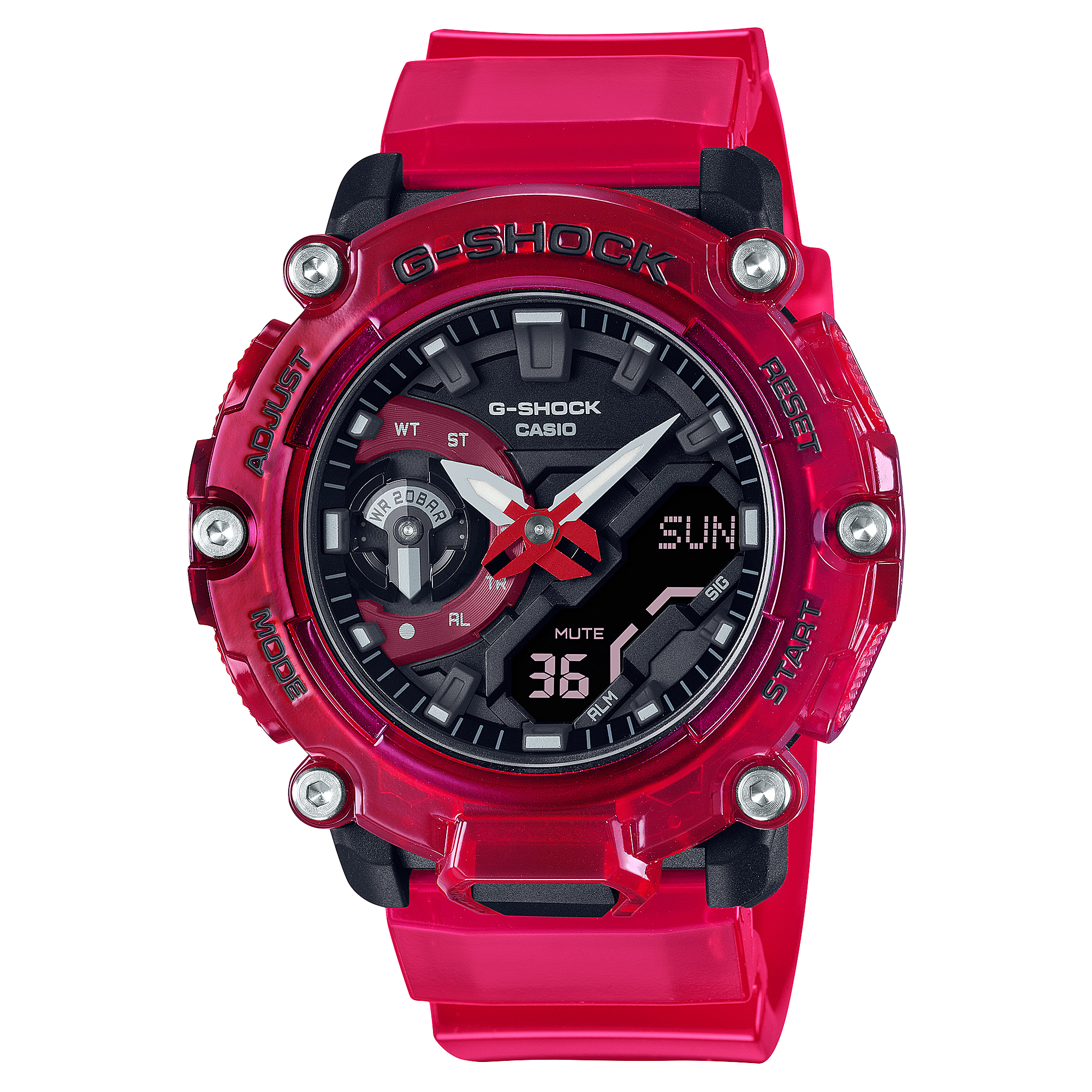 GA-2200SKL-4A | G-SHOCK ANALOG-DİJİTAL Sound Wave Serisi | CASIO