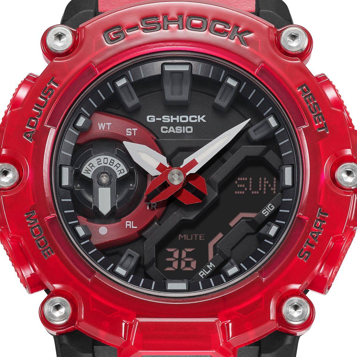 GA-2200SKL-4A | G-SHOCK ANALOG-DİJİTAL Sound Wave Serisi | CASIO