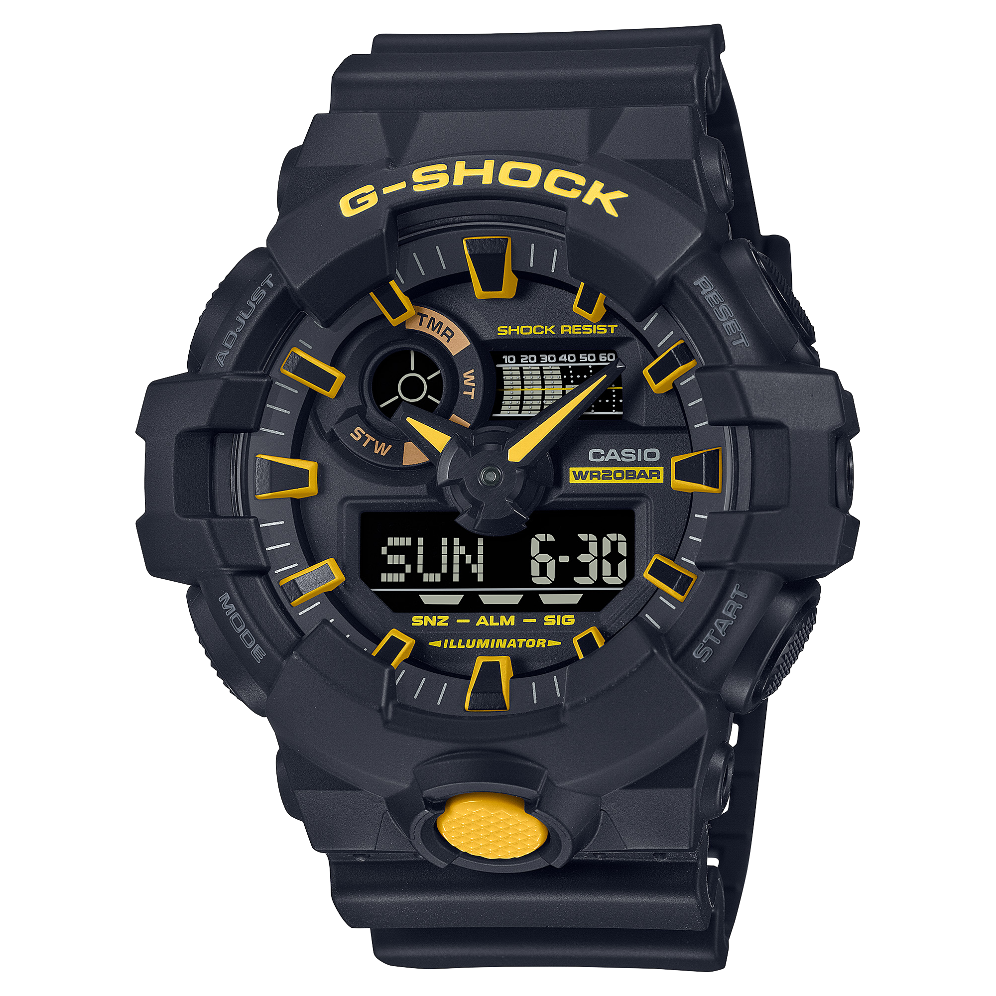 CasioカシオG-SHOCK GA-700C クォーツ腕時計 GA-700CY-1A | G-SHOCK ANALOG-DİJİTAL GA-700 SERİSİ | CASIO TURKEY