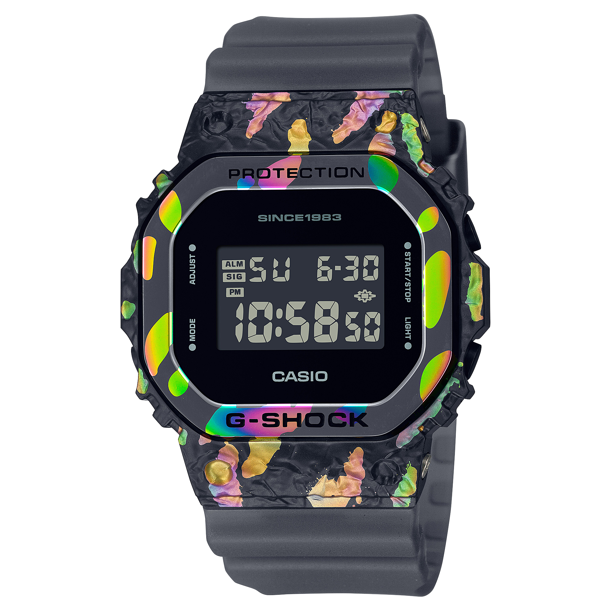 G-SHOCK GM-5640GEM-1JR 40周年限定 レインボー GM-5640GEM-1 | G-SHOCK DİJİTAL 5600 SERİSİ | CASIO TURKEY