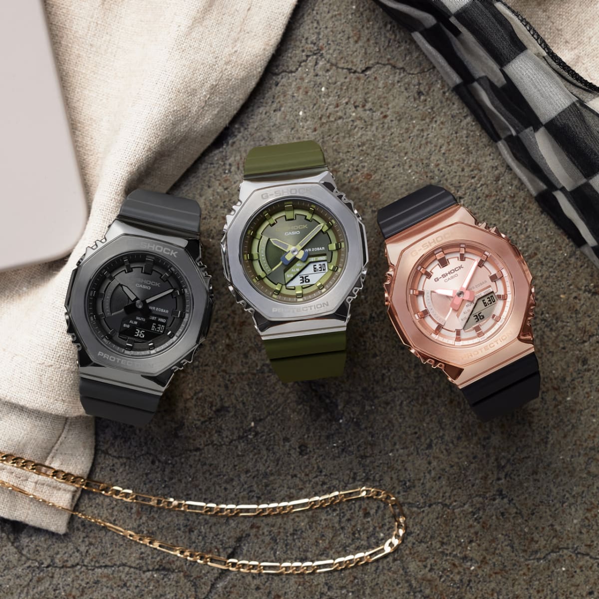 GM-S2100PG-1A4 | G-SHOCK ANALOG-DİJİTAL 2100 METAL KAPLI Seri