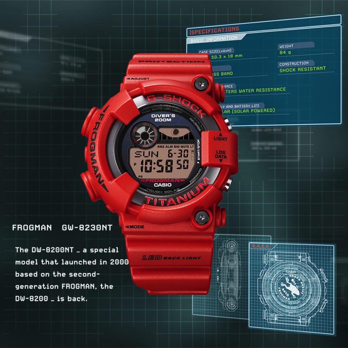 GW-8230NT-4 | G-SHOCK MASTER OF G - DENİZ FROGMAN | CASIO TURKEY