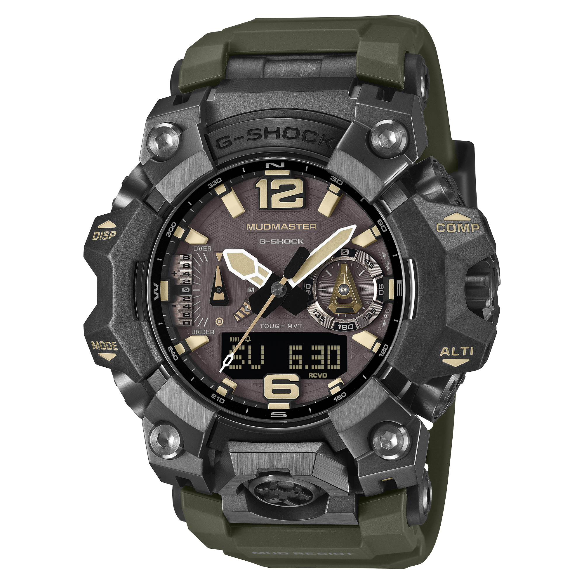Casio G-SHOCK MUDMASTER GWG-B1000-1A3 olive green tactical solar watch