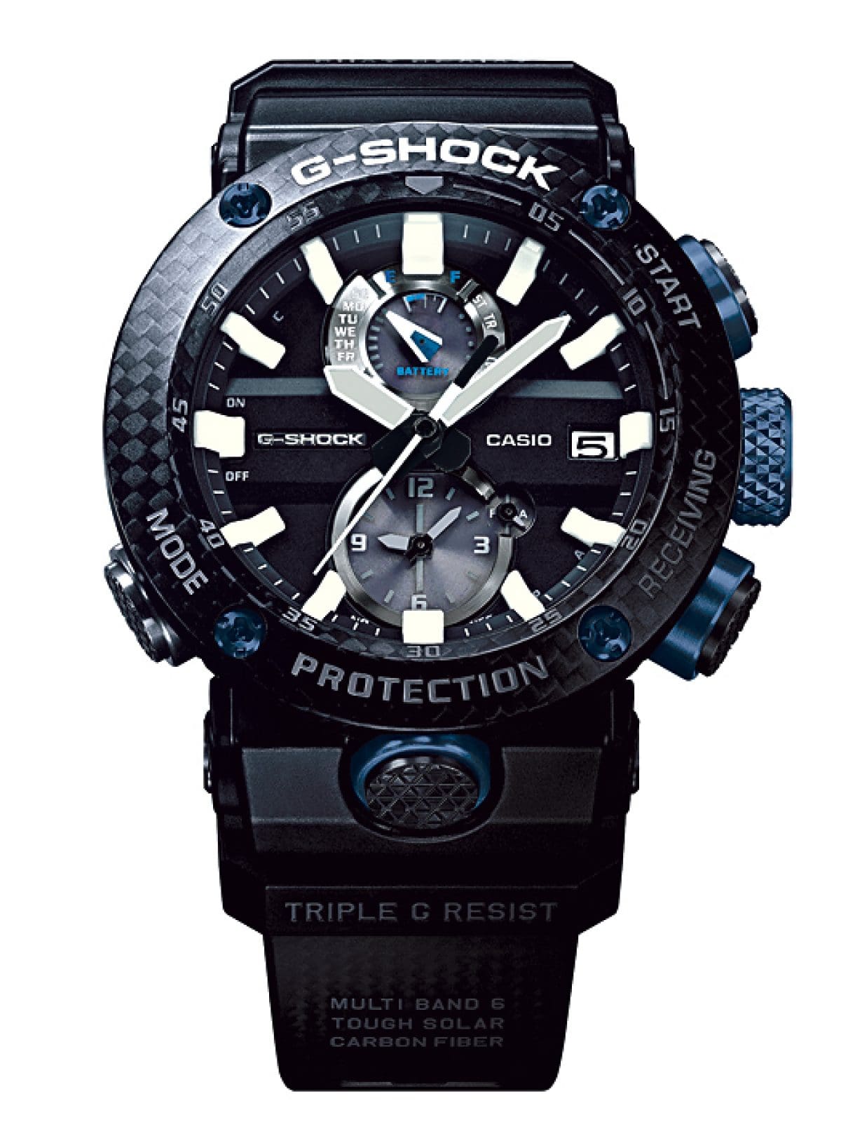 CASIO G-SHOCK GRAVITYMASTER ブラック×ブルー GWR-B1000-1A1 | G-SHOCK MASTER OF G - HAVA GRAVITYMASTER | CASIO
