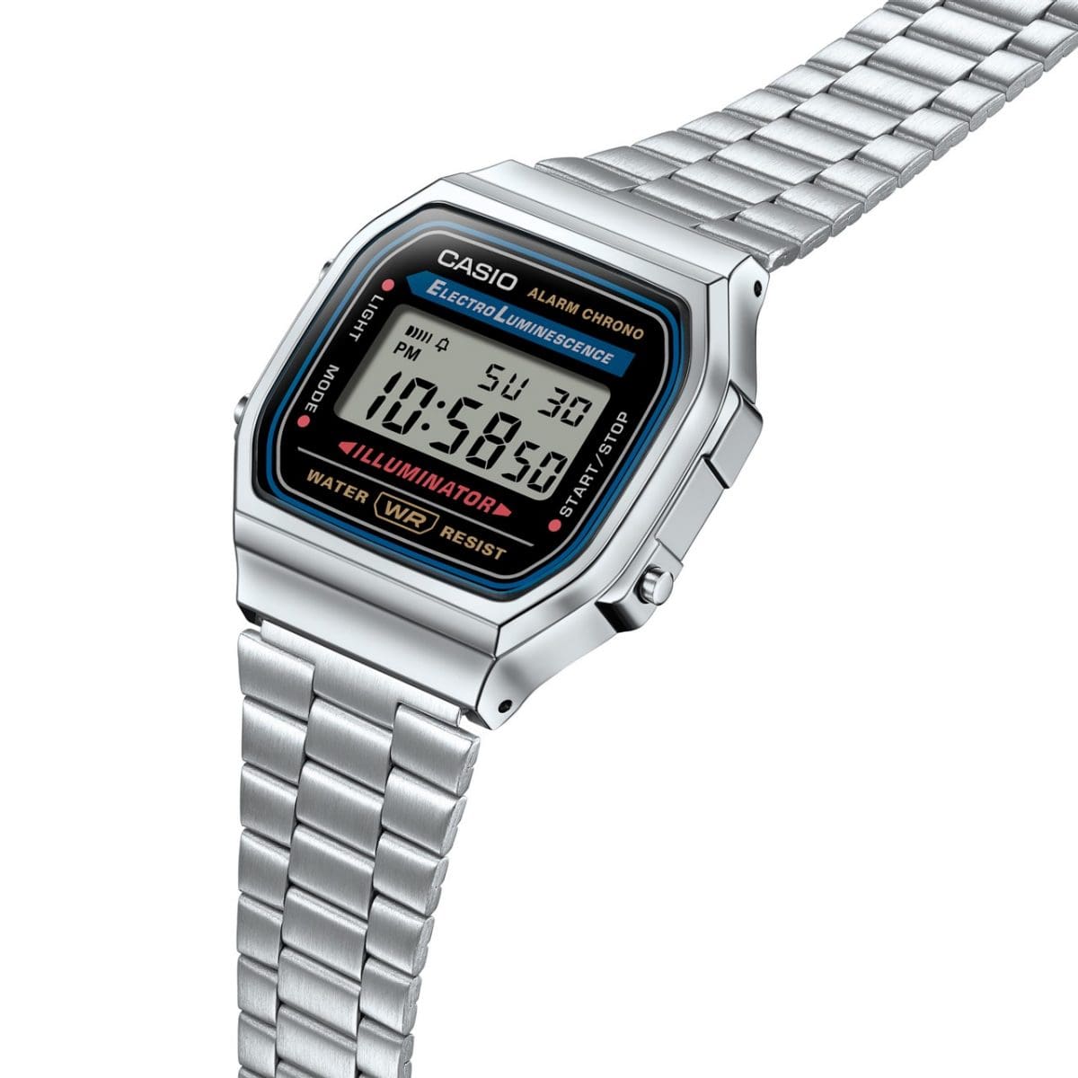 CASIO A168WA-1 手錶 銀色 #6