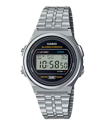 CASIO A171WE-1A 手錶 銀色 #1