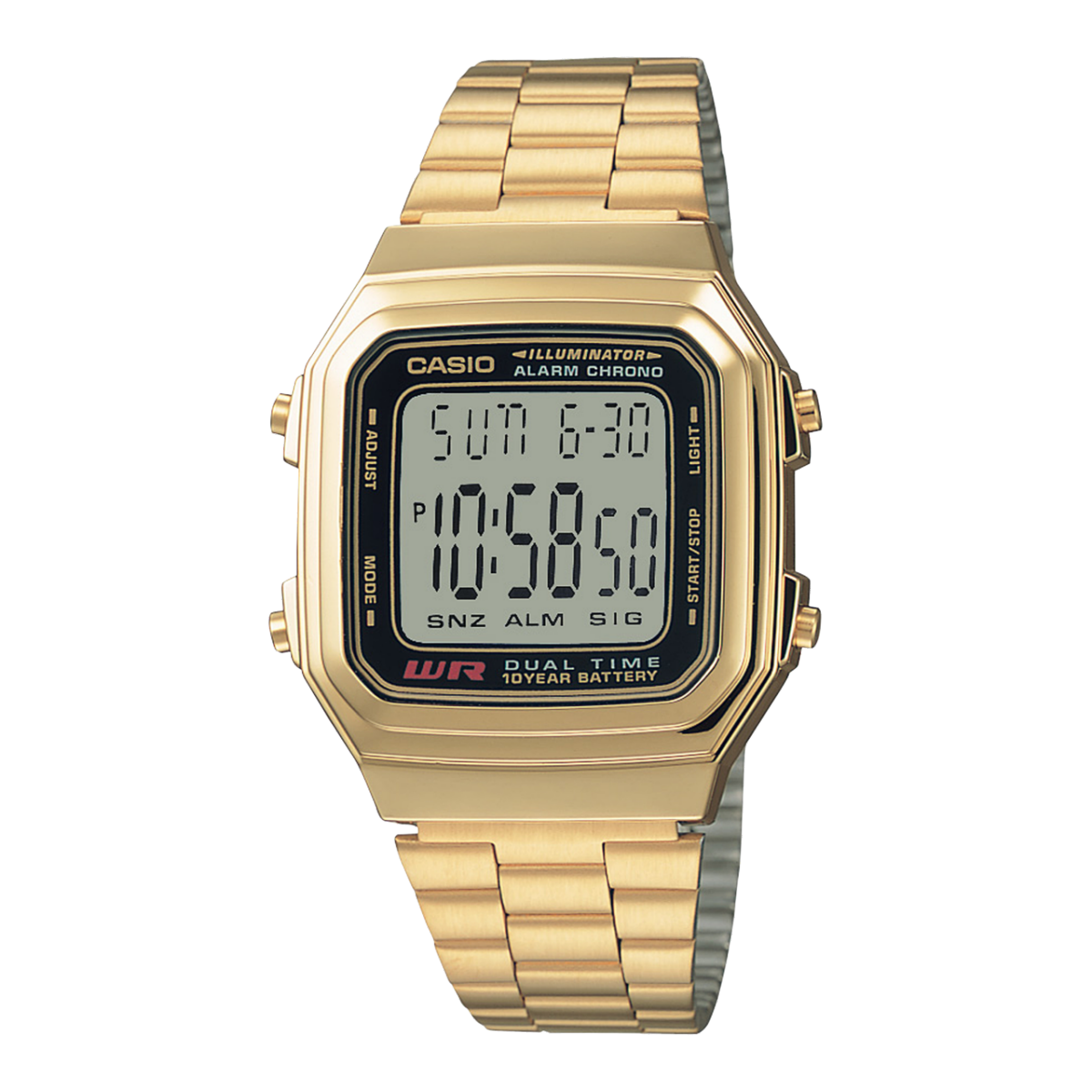 CASIO A178WGA-1A 手錶 金色 #1