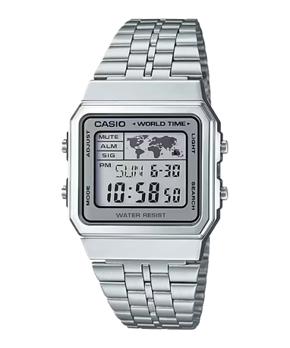 CASIO A500WA-7 手錶 銀色 #1