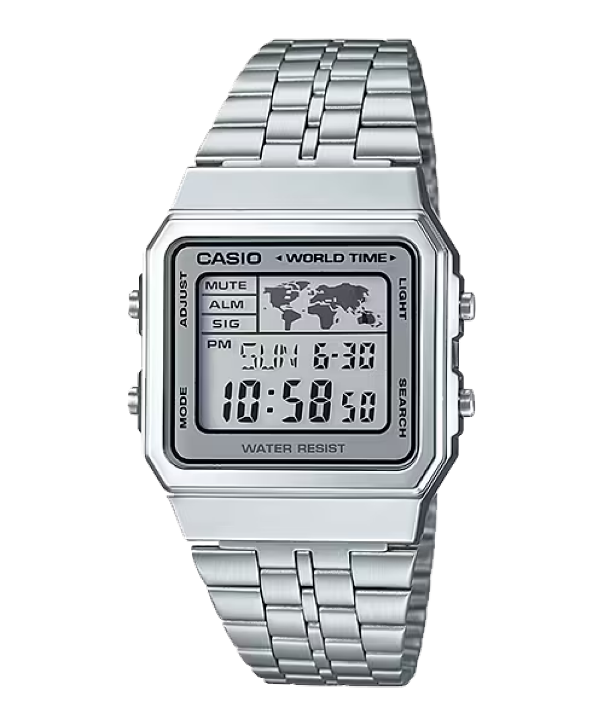 CASIO A500WA-7 手錶 銀色 #1
