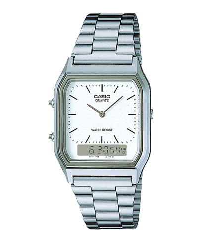 CASIO AQ-230A-7DMQ 手錶 銀色 #1