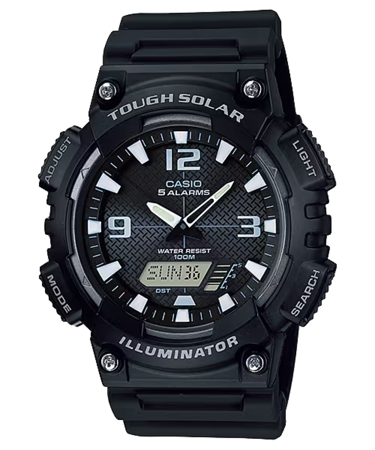 CASIO AQ-S810W-1AV 手錶 黑色 #1