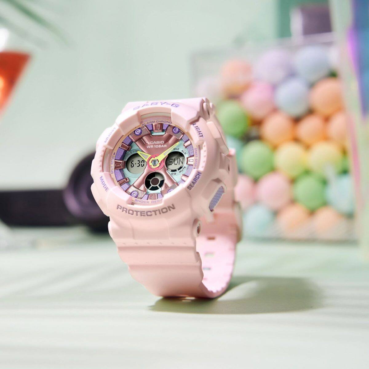 BABY-G BA-130PM-4A 手錶 粉紅色 #7