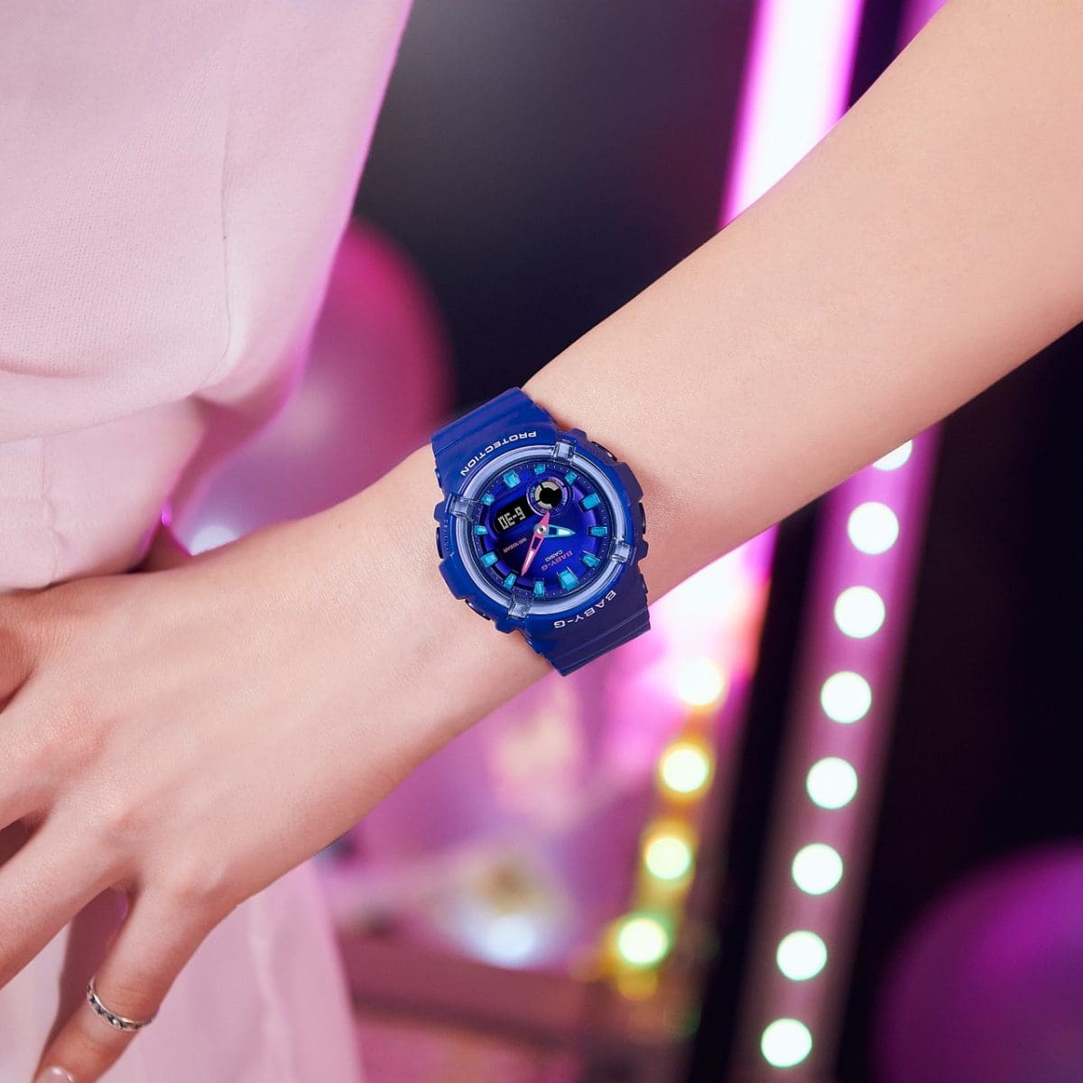 BABY-G BGA-280DN-2A 手錶 藍色、淺藍色 #2