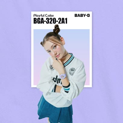 BABY-G BGA-320-2A1 手錶 藍色、淺藍色 #3