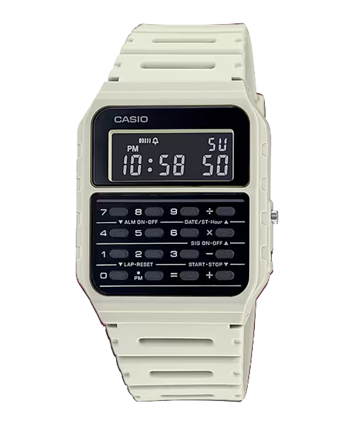CASIO CA-53WF-8B 手錶 白色 #1