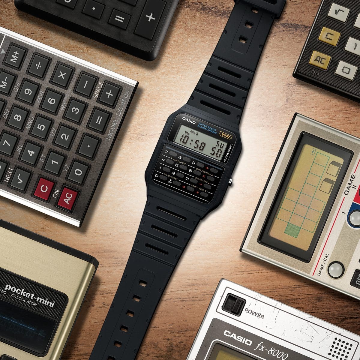 CASIO CA-53W-1 手錶 黑色 #3