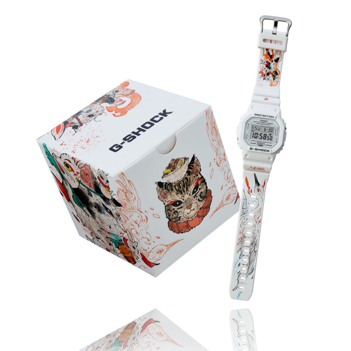 G-SHOCK DW-5600MWCAT-7 手錶 白色 #5