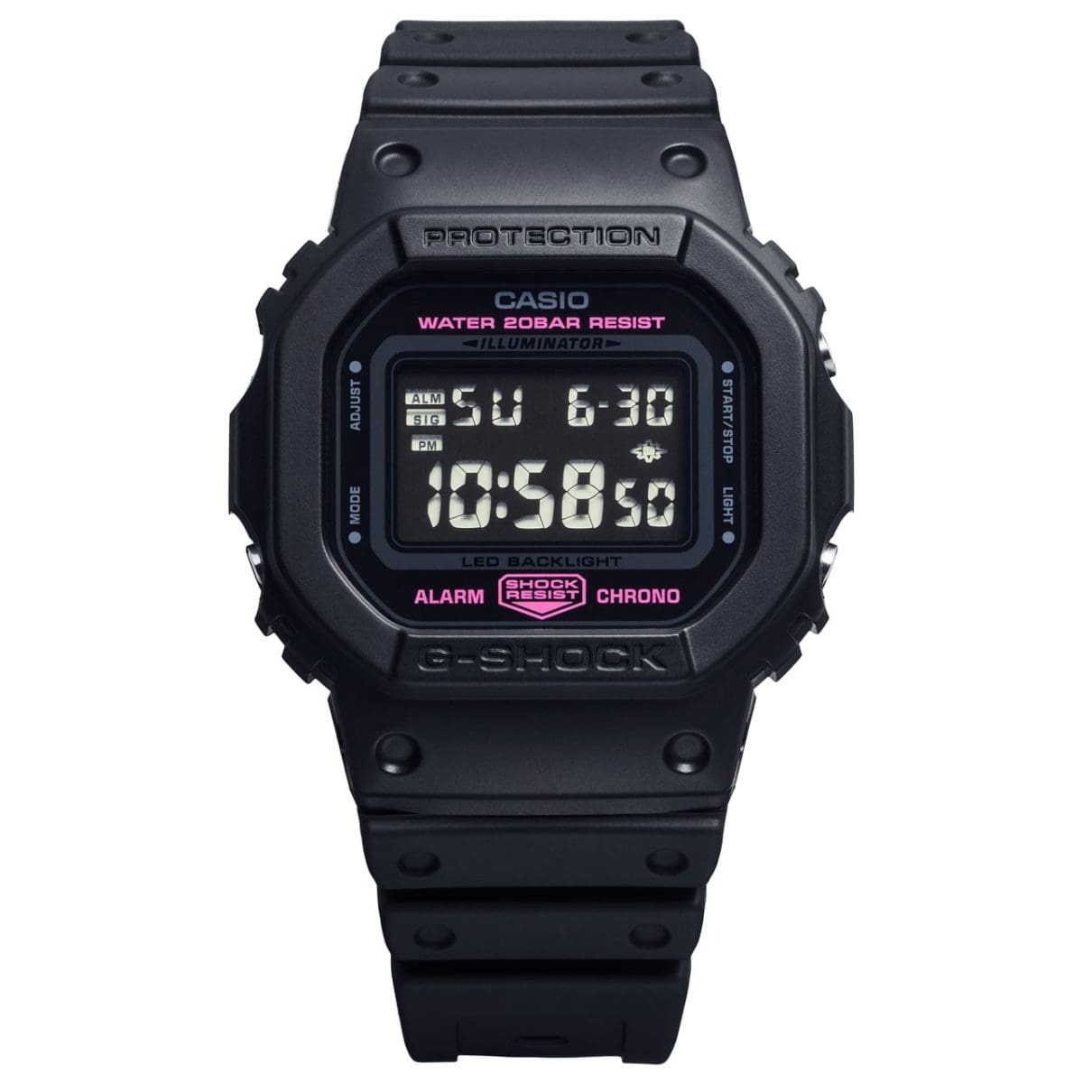 G-SHOCK DW-5600PK-1 手錶 黑色 #5