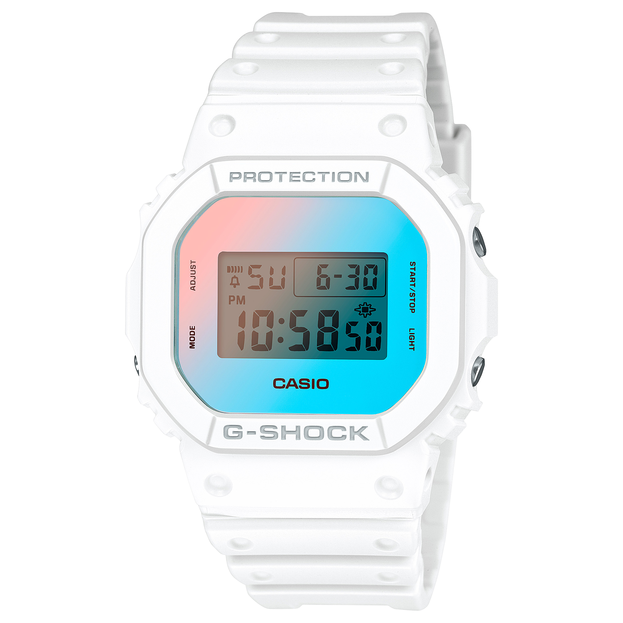 DW-5600TL-７JF　ホワイト G-SHOCK 美品 ブルー DW-5600TL-7JF ビーチタイムラプス LAPSE TIME BEACH 5600 G-SHOCK 時計