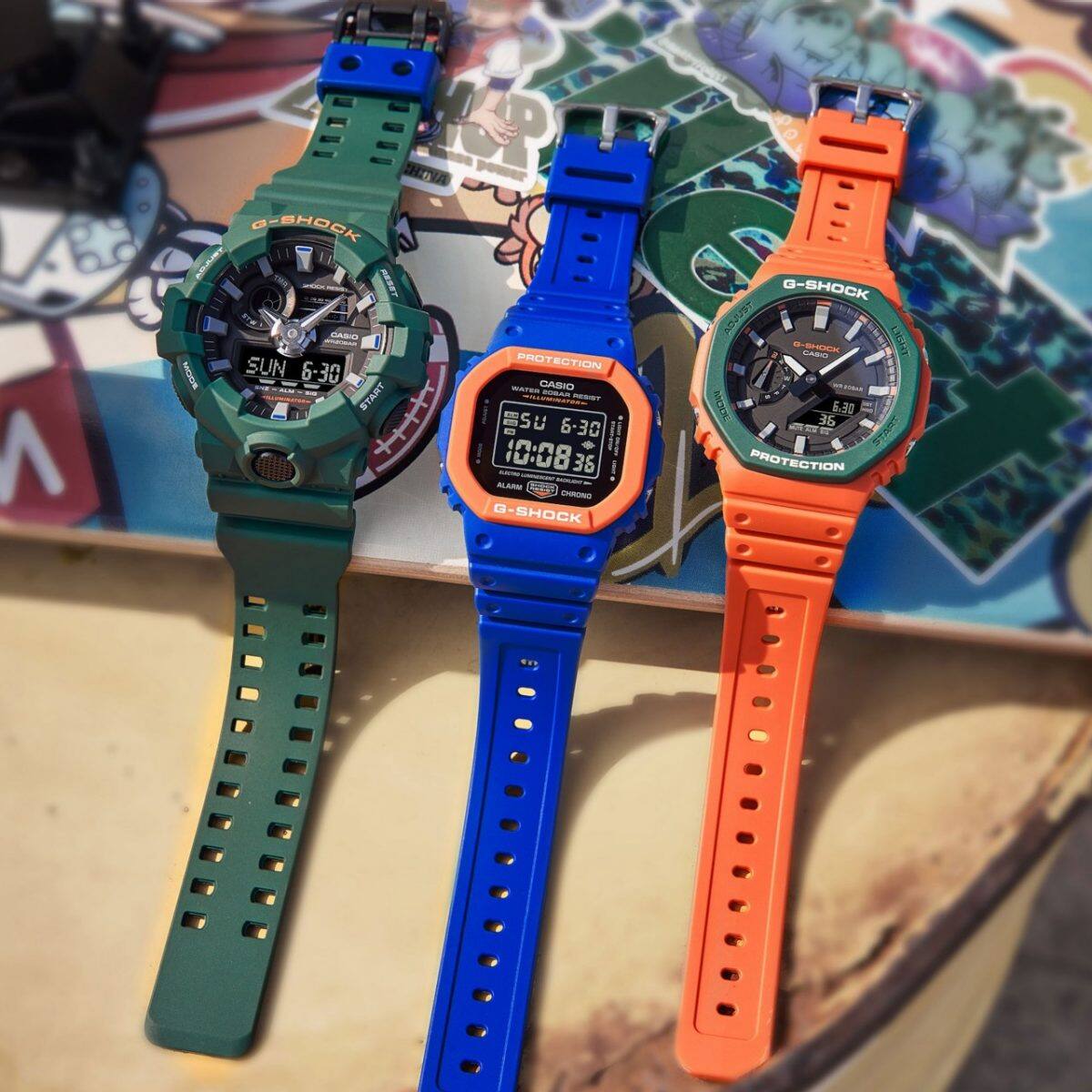 G-SHOCK DW-5610SC-2 手錶 橘色 #5