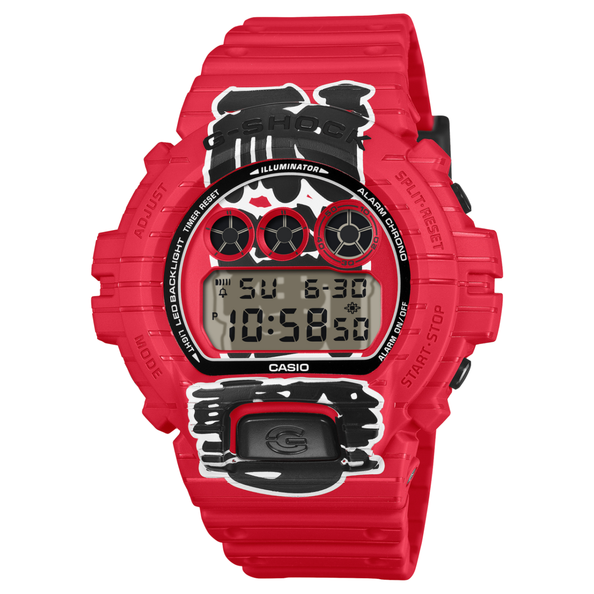G-SHOCK DW-6900AKA-4 手錶 紅色 #1