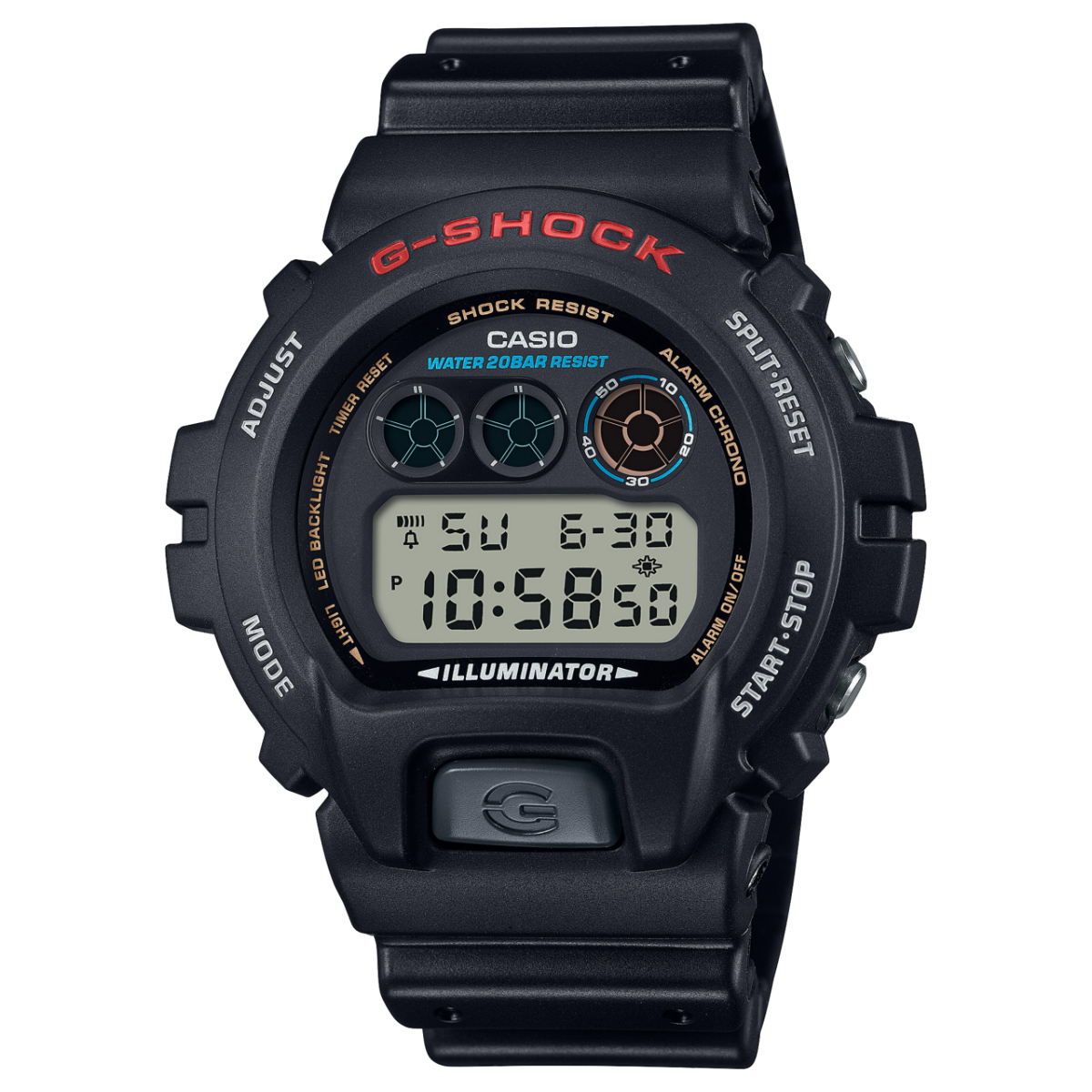 G-SHOCK DW-6900U-1 手錶 黑色 #1