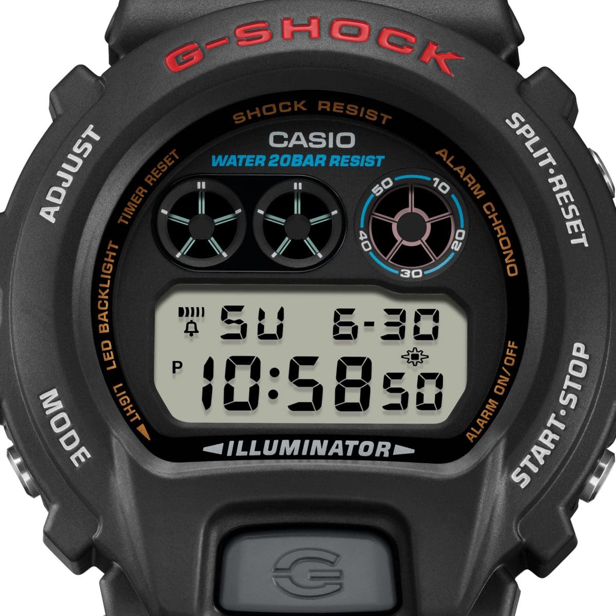 G-SHOCK DW-6900U-1 手錶 黑色 #5