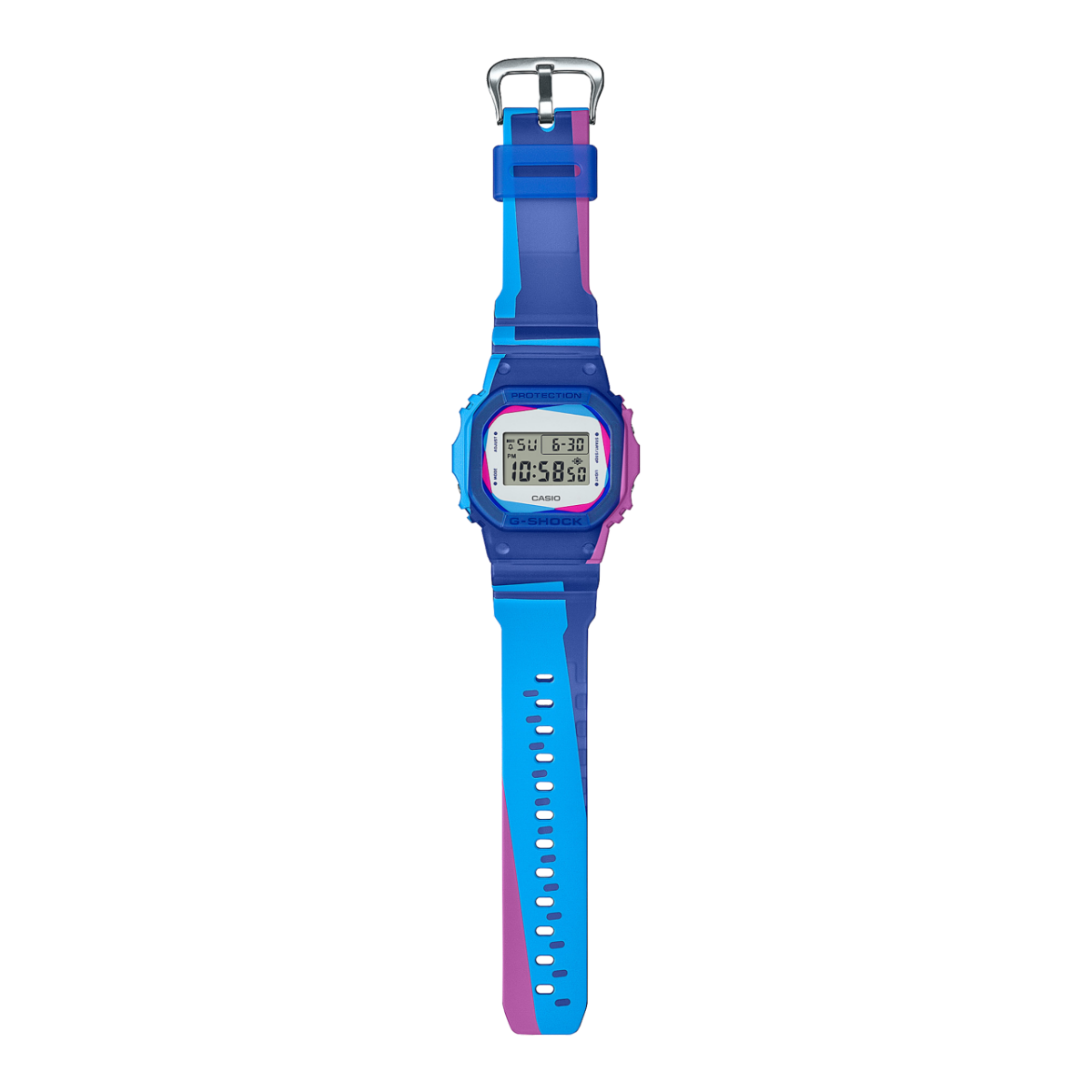 G-SHOCK DWE-5600PR-2 手錶 藍色、淺藍色 #3
