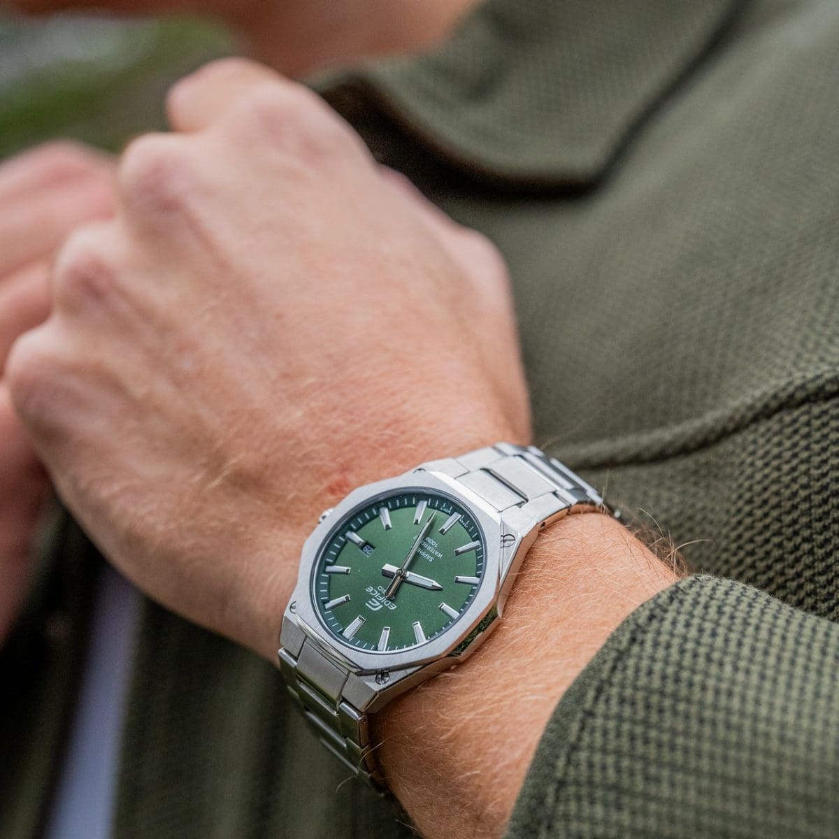 EDIFICE EFR-S108D-3AV 手錶 銀色 #8