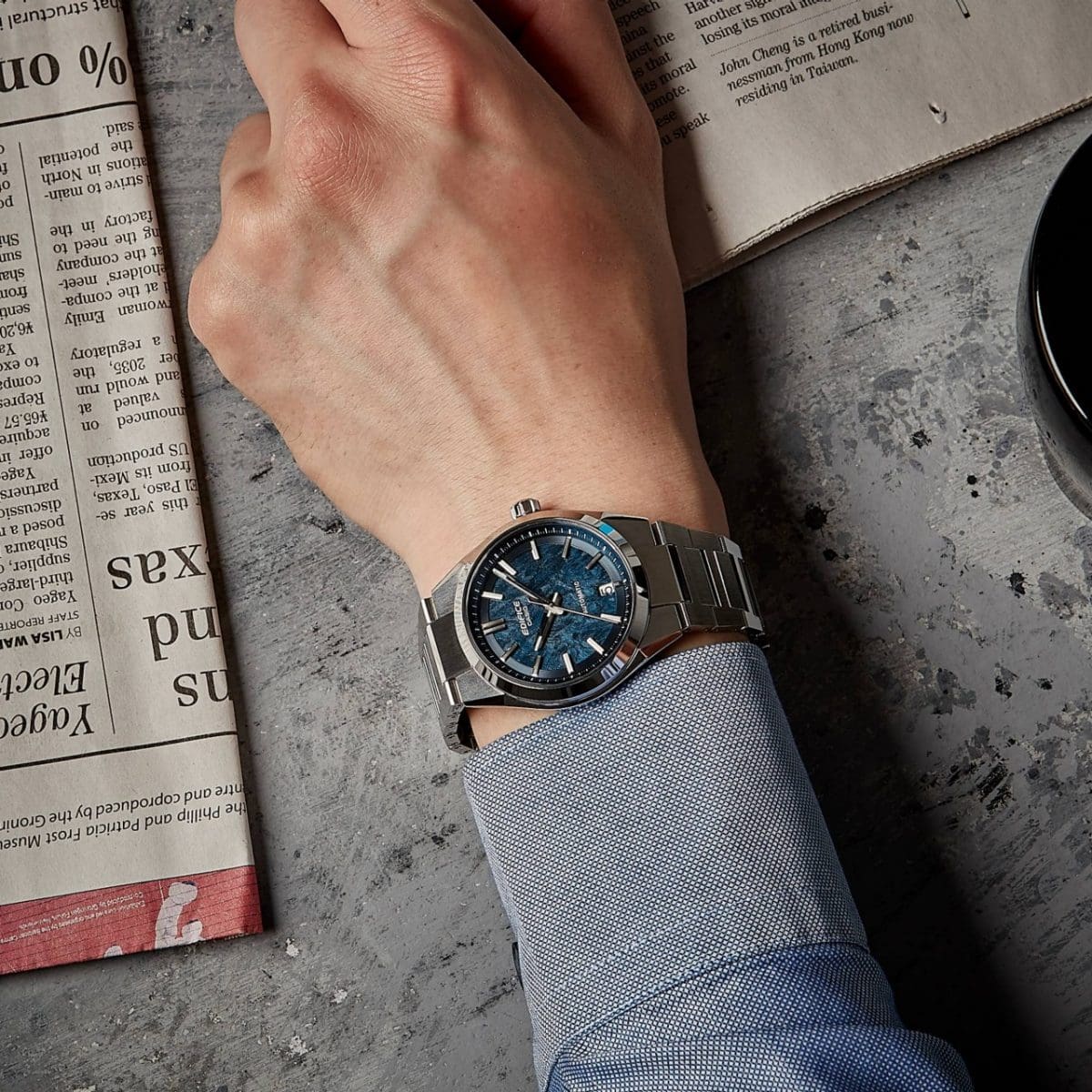 EDIFICE EFK-100D-2A 手錶 銀色 #2