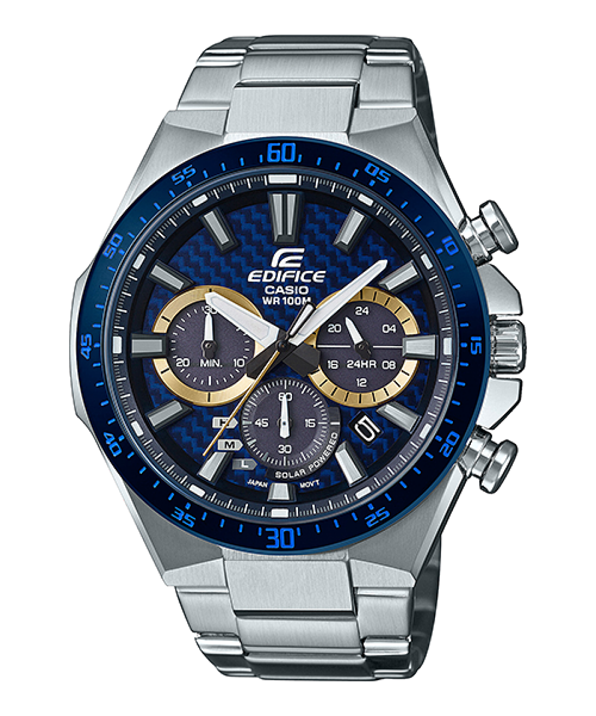EDIFICE EQS-800BCD-2AV 手錶 藍色、淺藍色 #1