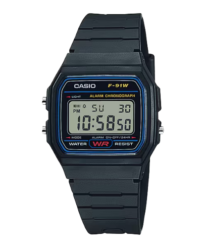 CASIO F-91W-1 手錶 黑色 #1