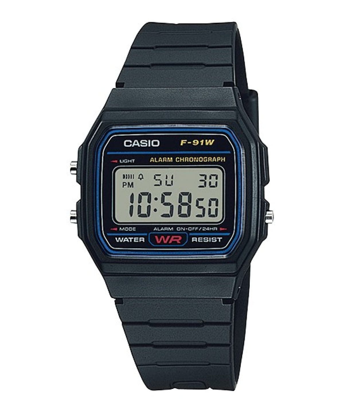CASIO F-91W-1 手錶 黑色 #1