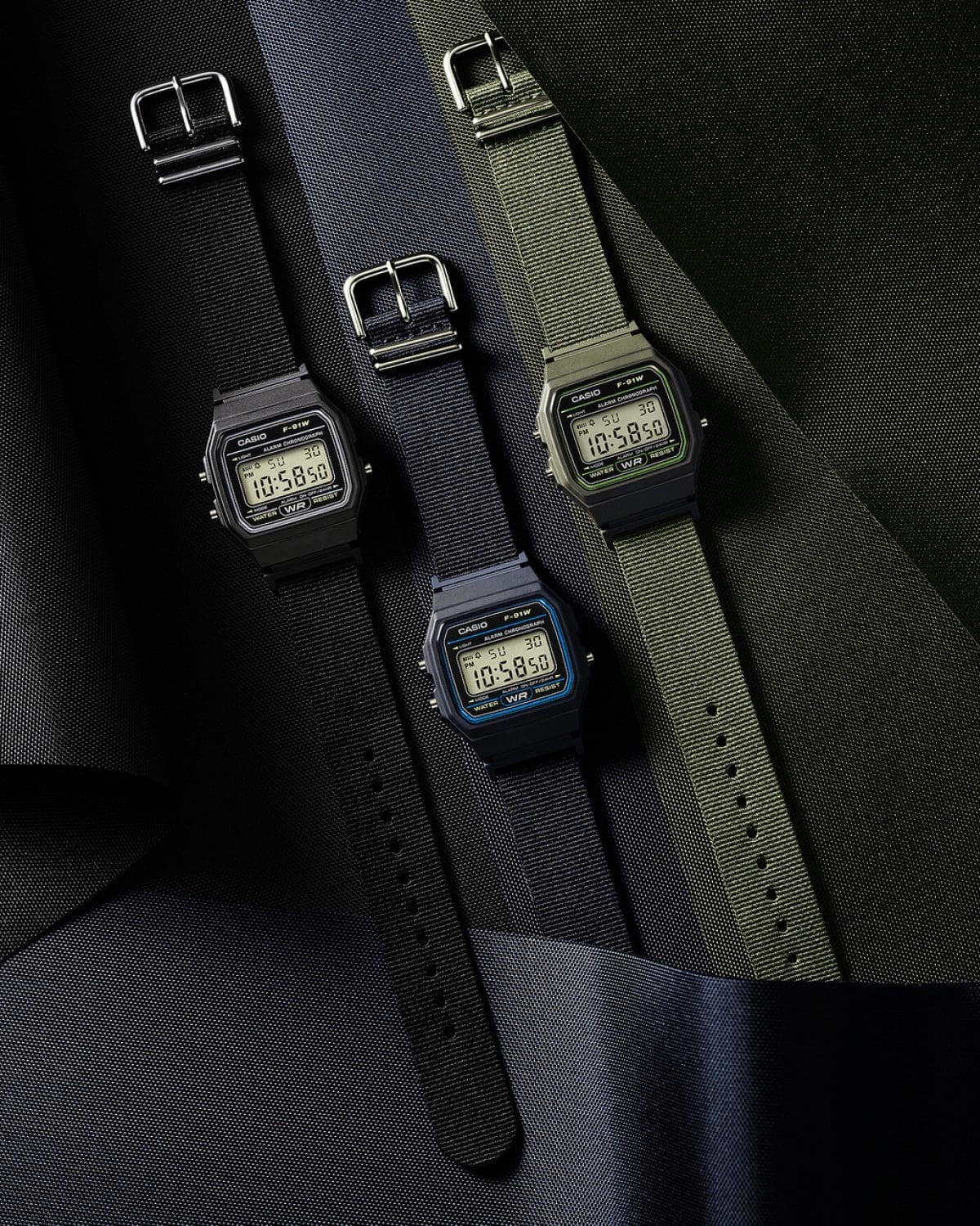 自左起：F-91WF-1A, F-91WF-2A, F-91WF-3A #4