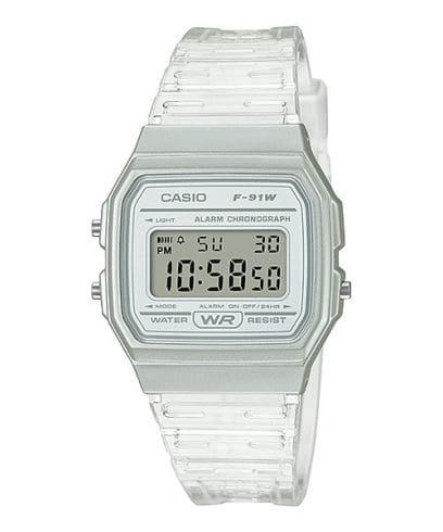 CASIO F-91WS-7 手錶 銀色 #1