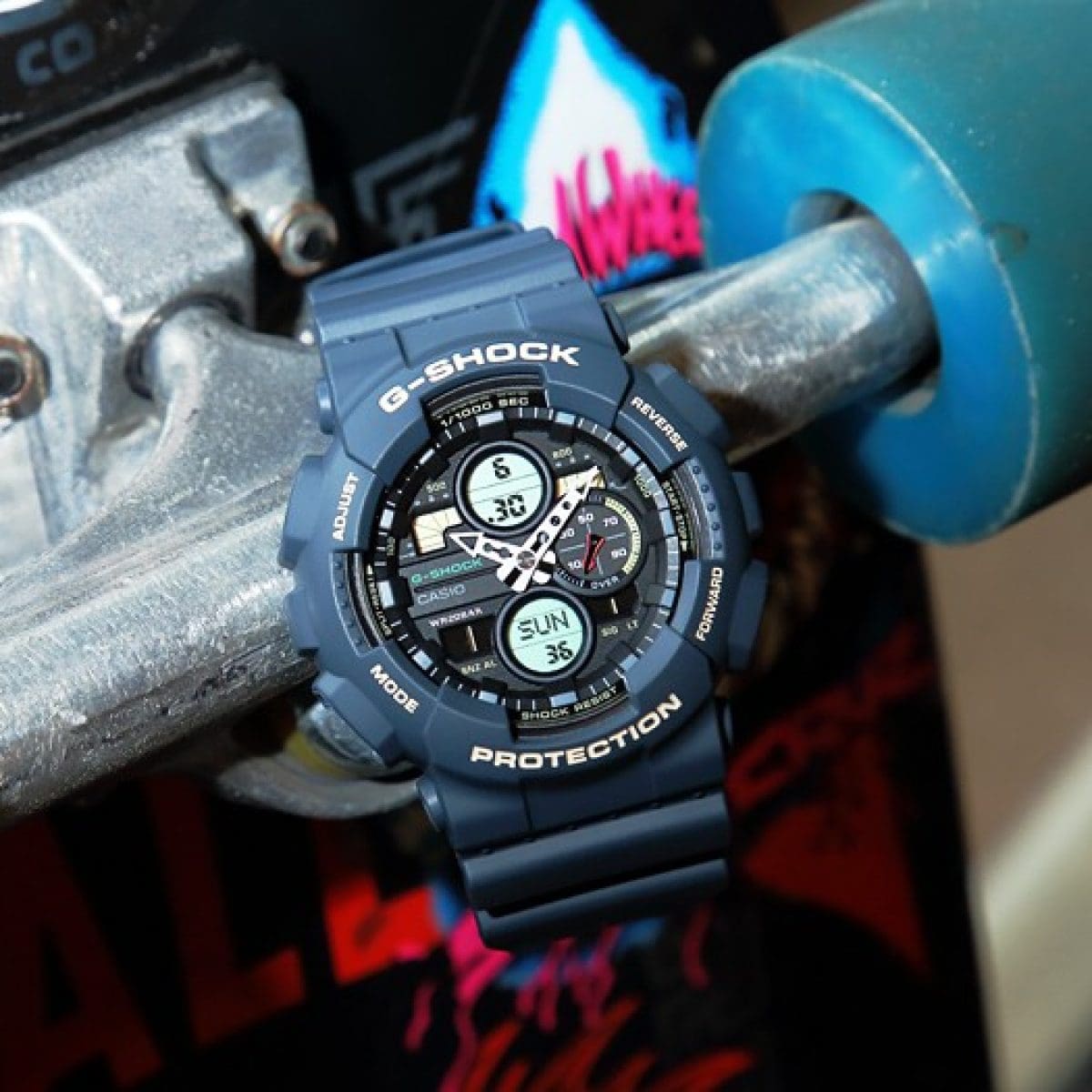 G-SHOCK GA-140-2A 手錶 藍色、淺藍色 #3