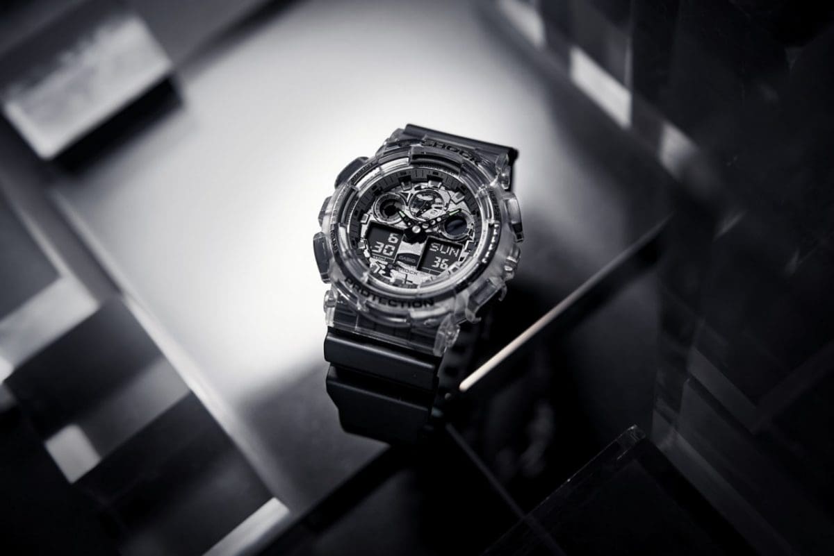 G-SHOCK GA-100SKC-1A 手錶 透明色 #10