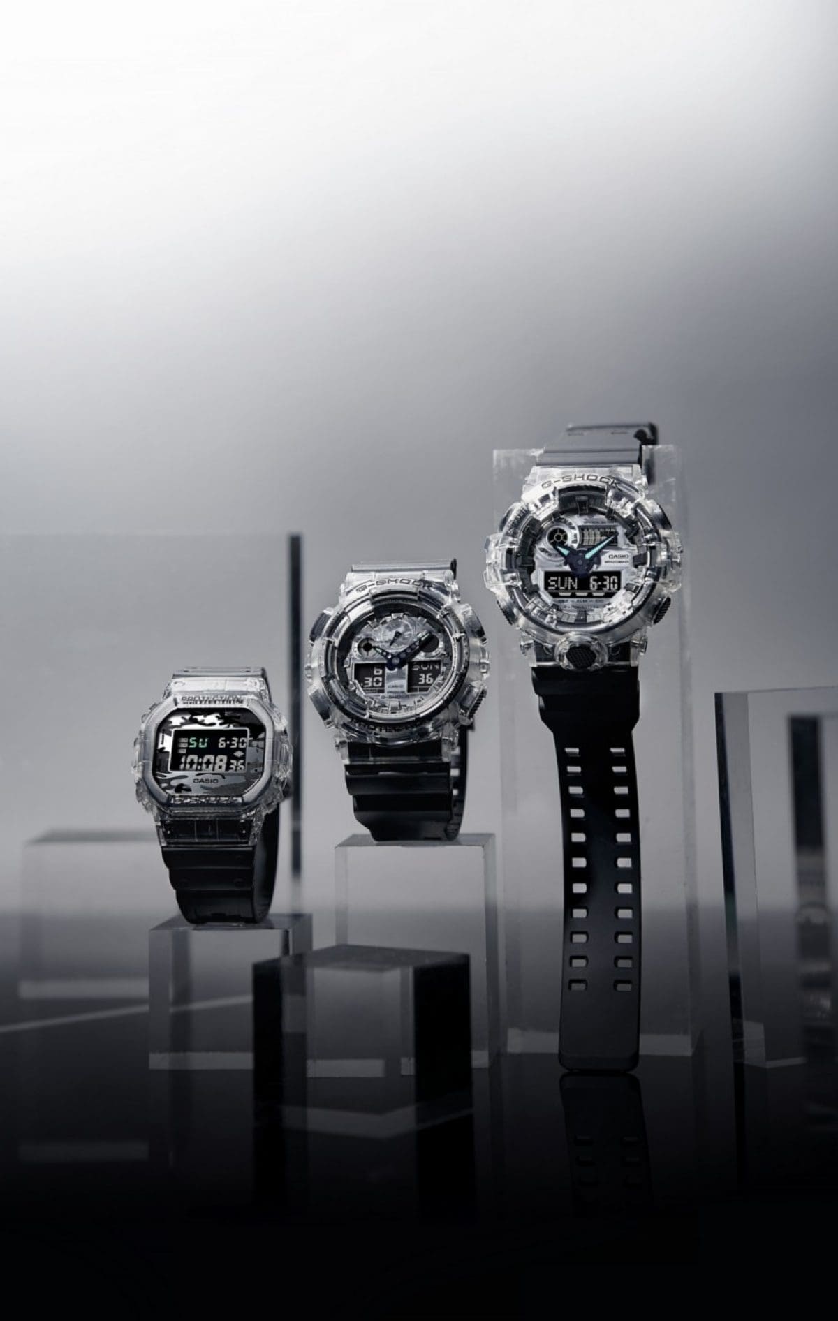 G-SHOCK GA-100SKC-1A 手錶 透明色 #12