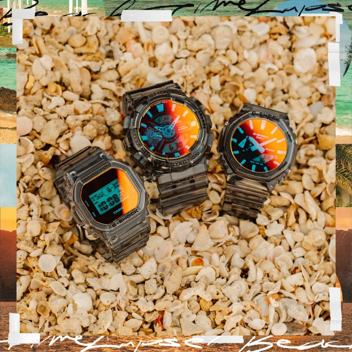 自左起：DW-5600TLS-8、GA-110TLS-8A、GA-2100TLS-8A #6