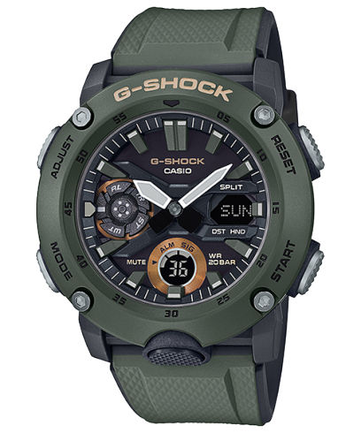 G-SHOCK GA-2000-3A 手錶 綠色 #1