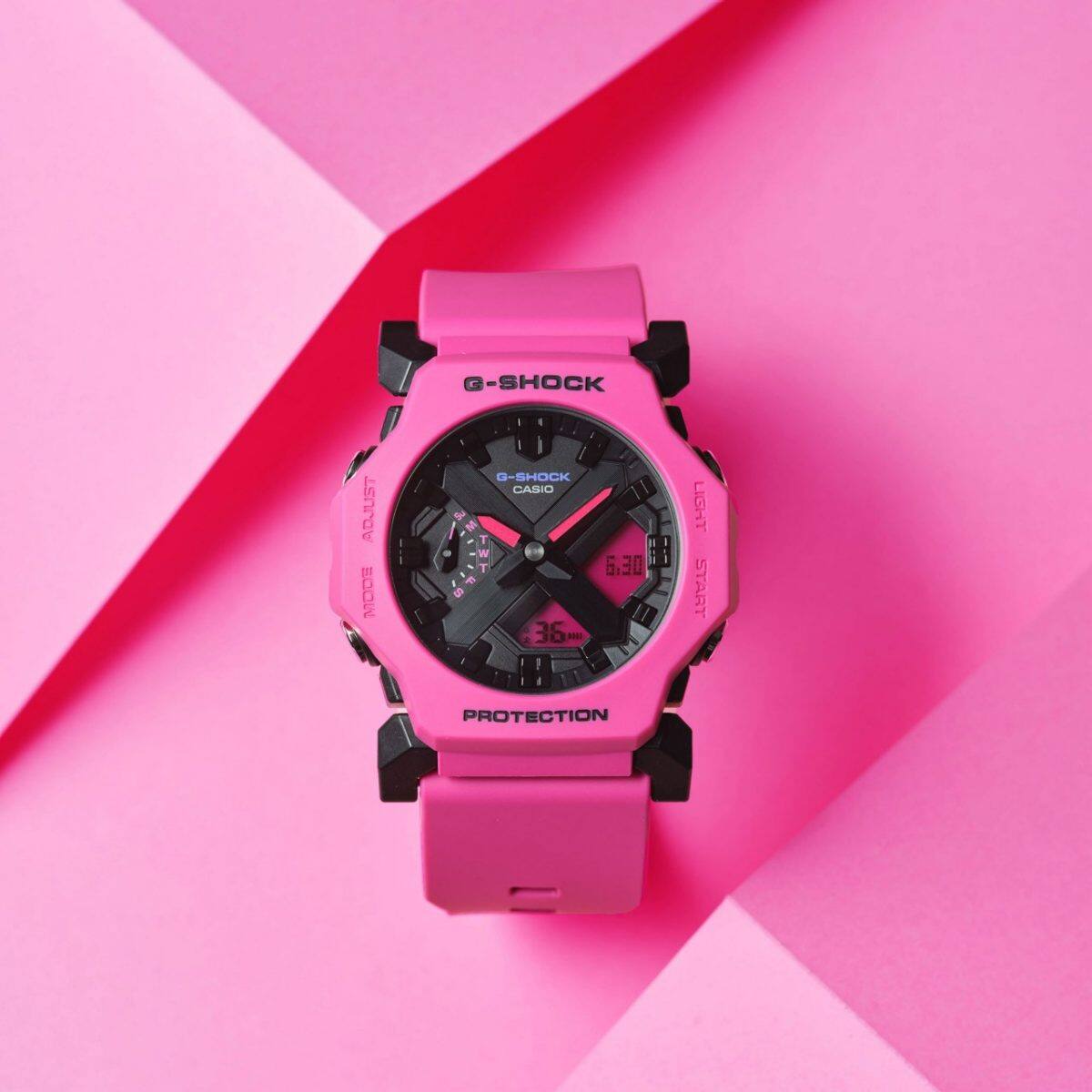 G-SHOCK GA-2300-4A 手錶 粉紅色 #4