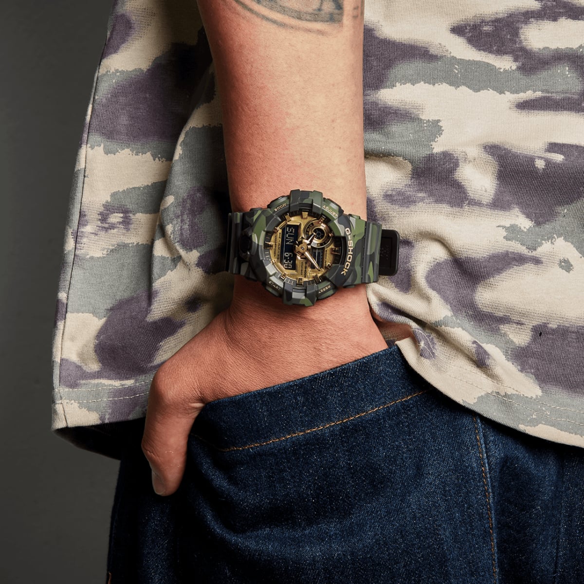 G-SHOCK GA-700CMG-3A 手錶 綠色 #3