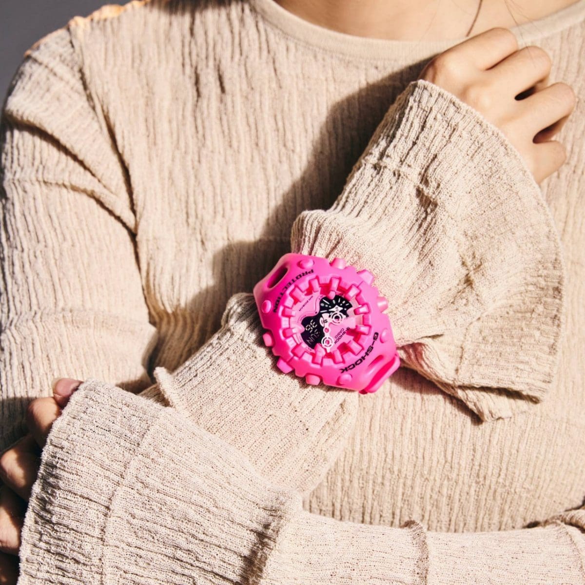 G-SHOCK GA-V01-4A 手錶 粉紅色 #9