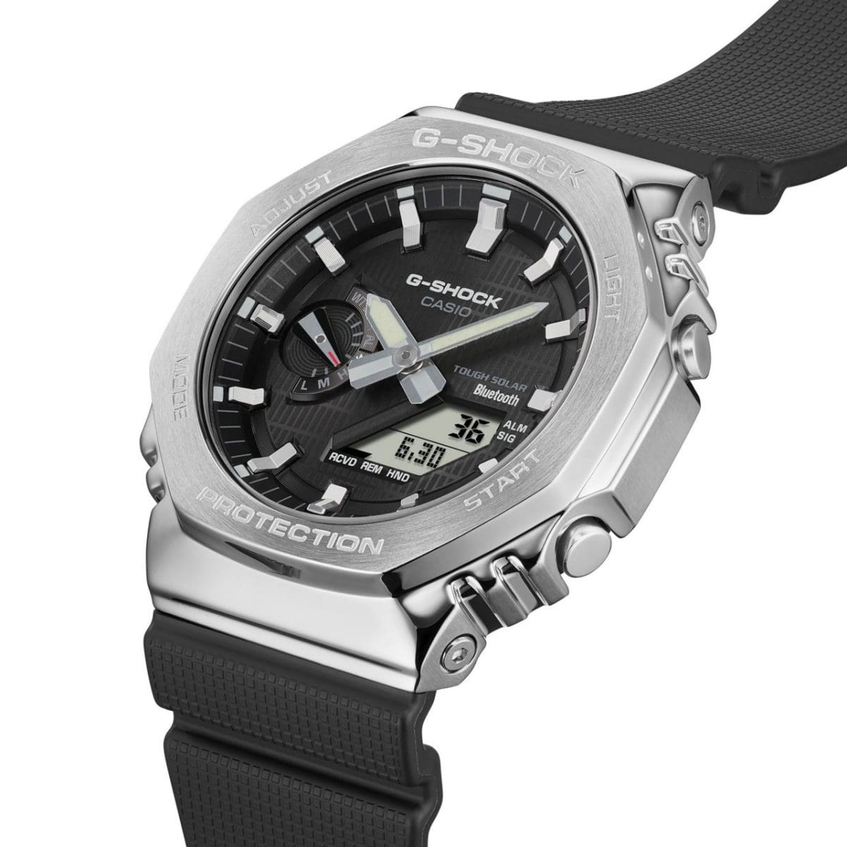 G-SHOCK GBM-2100-1A 手錶 銀色 #7