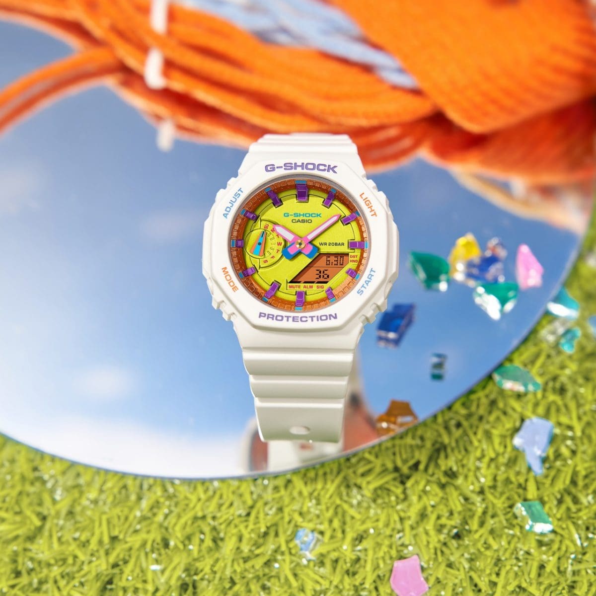 G-SHOCK GMA-S2100BS-7A 手錶 白色 #5