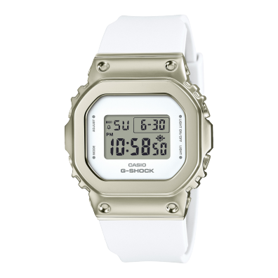 （89）【美品】G-SHOCK　GM-S5600　レディース　ホワイト　ゴールド GM-S5600G-7 | CASIO